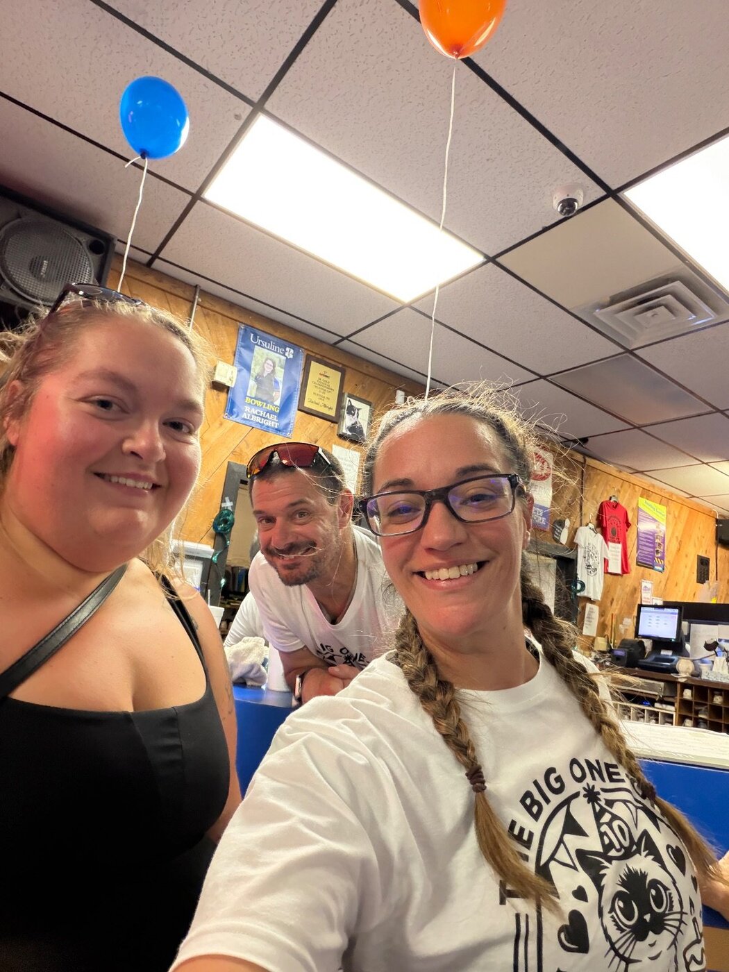 Friends enjoying the party at Penny Jo's